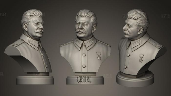 Joseph Stalin stl model for CNC